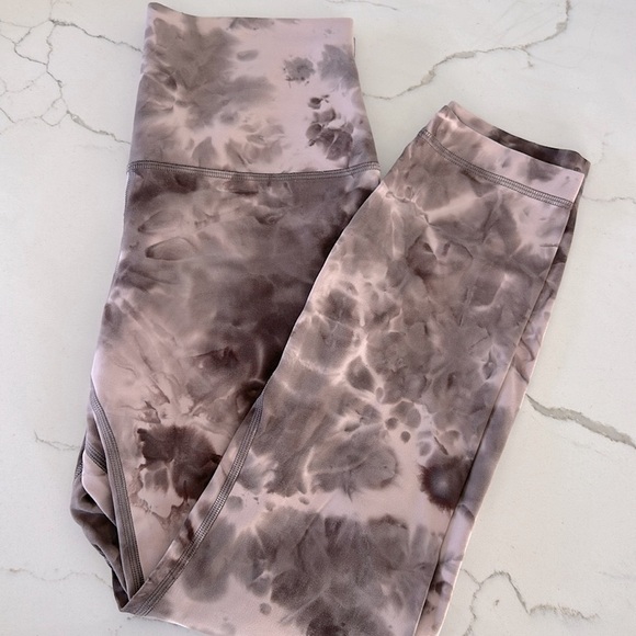 lululemon Align High-Rise Crop 23" Inseam Diamond Dye Mink Bery size 6 - Picture 2 of 8